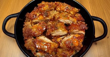 Morceaux de Poulet Croustillants au Miel et a lAildscvs