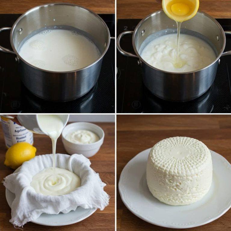 Fromage fait maison avec 1 litre de lait un demi citron et 1 yaourt (1)