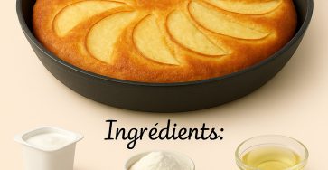 Gateau yaourt pommes a la poele 15 min