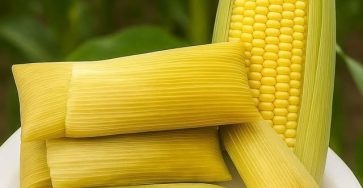 Tamales de elote de dulce