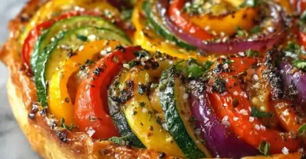 Tarte du Soleil aux Courgettes Tomates Poivrons Facile